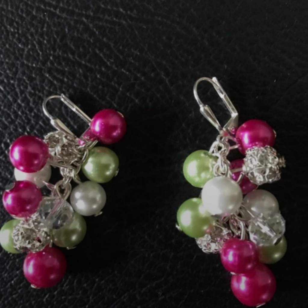 Beaded Bracelet & Earrings Set